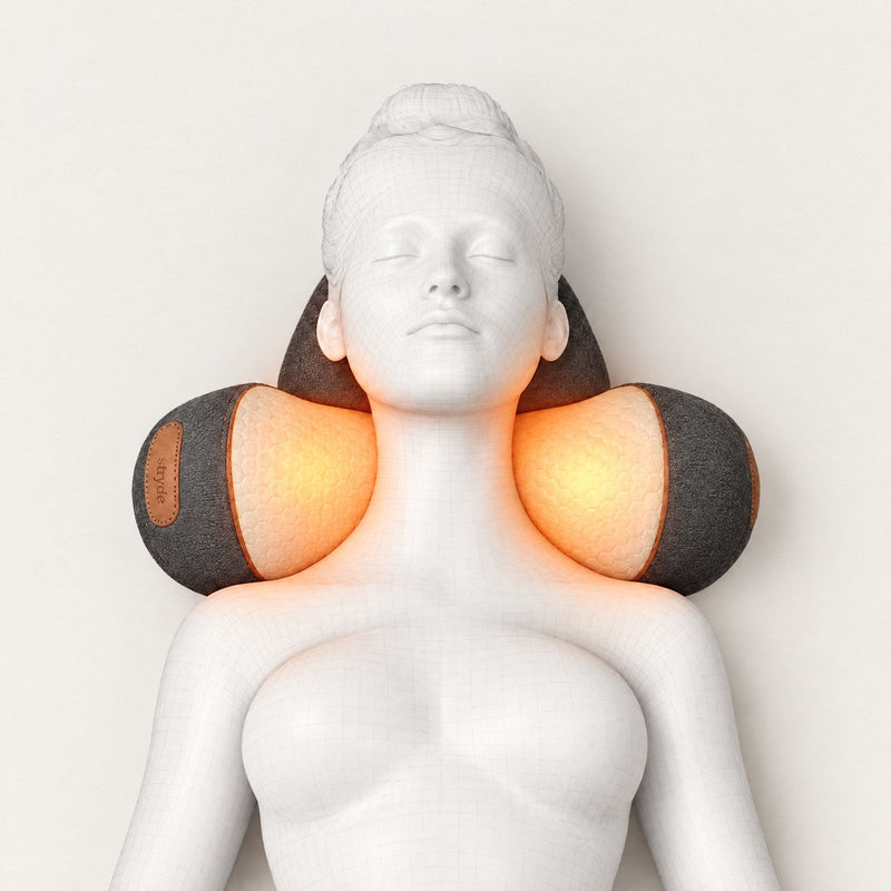Stryde Neck Rest, 3 i 1 nackstöd med värme och massage