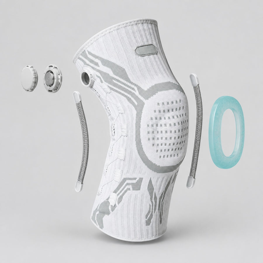 Stryde Knee Brace Pro med vridhjul, sidostöd och gelkudde