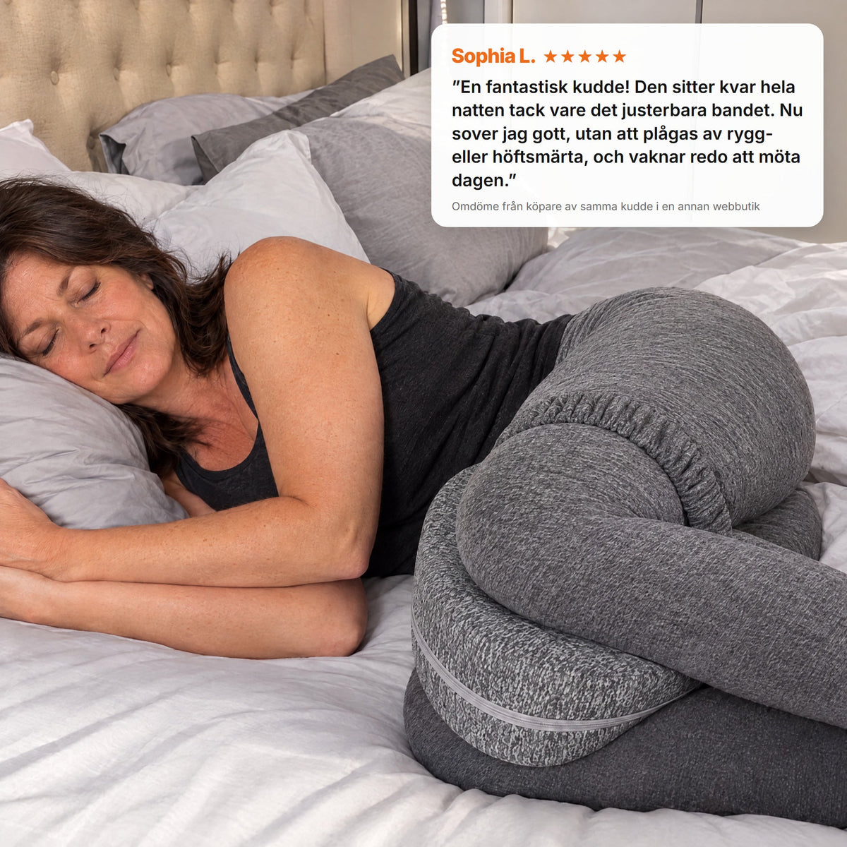 Stryde Leg Rest, benkudde för sidosovare