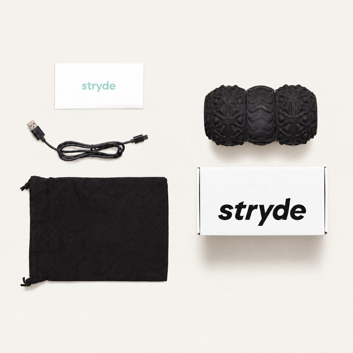 Stryde Roll, svart, det här ingår
