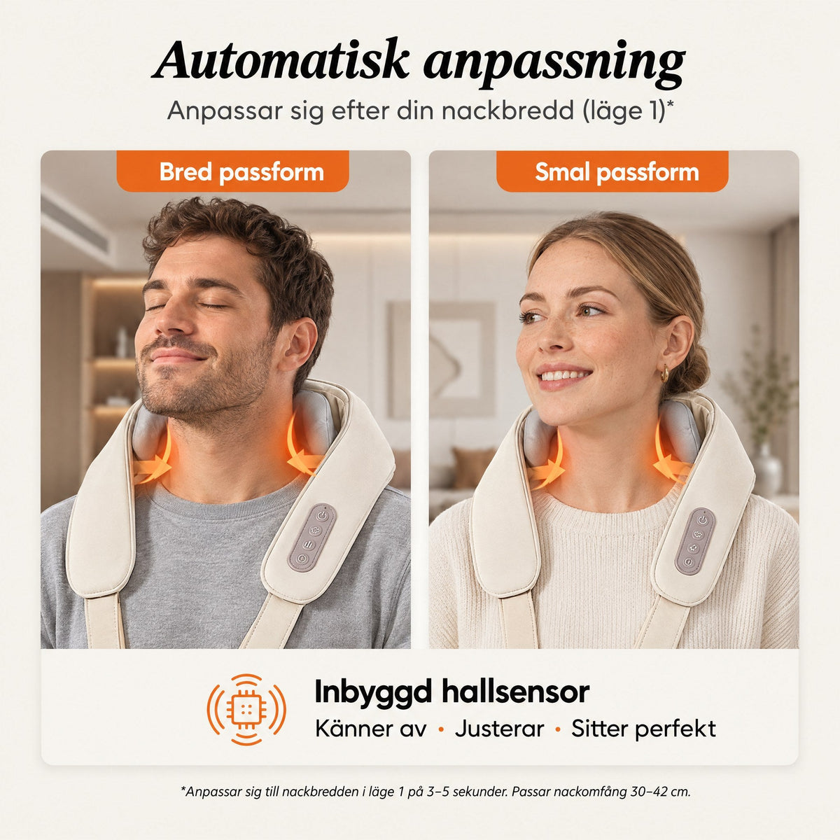 Stryde Shiatsu Pro, sladdlös nack- och axelmassager