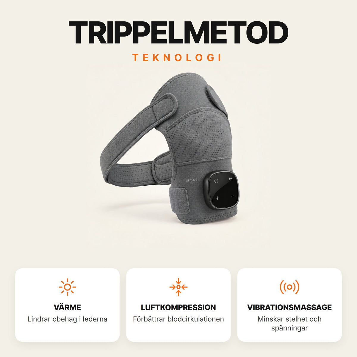 Stryde Shoulder Pro, trippelterapi för axeln – tre metoder