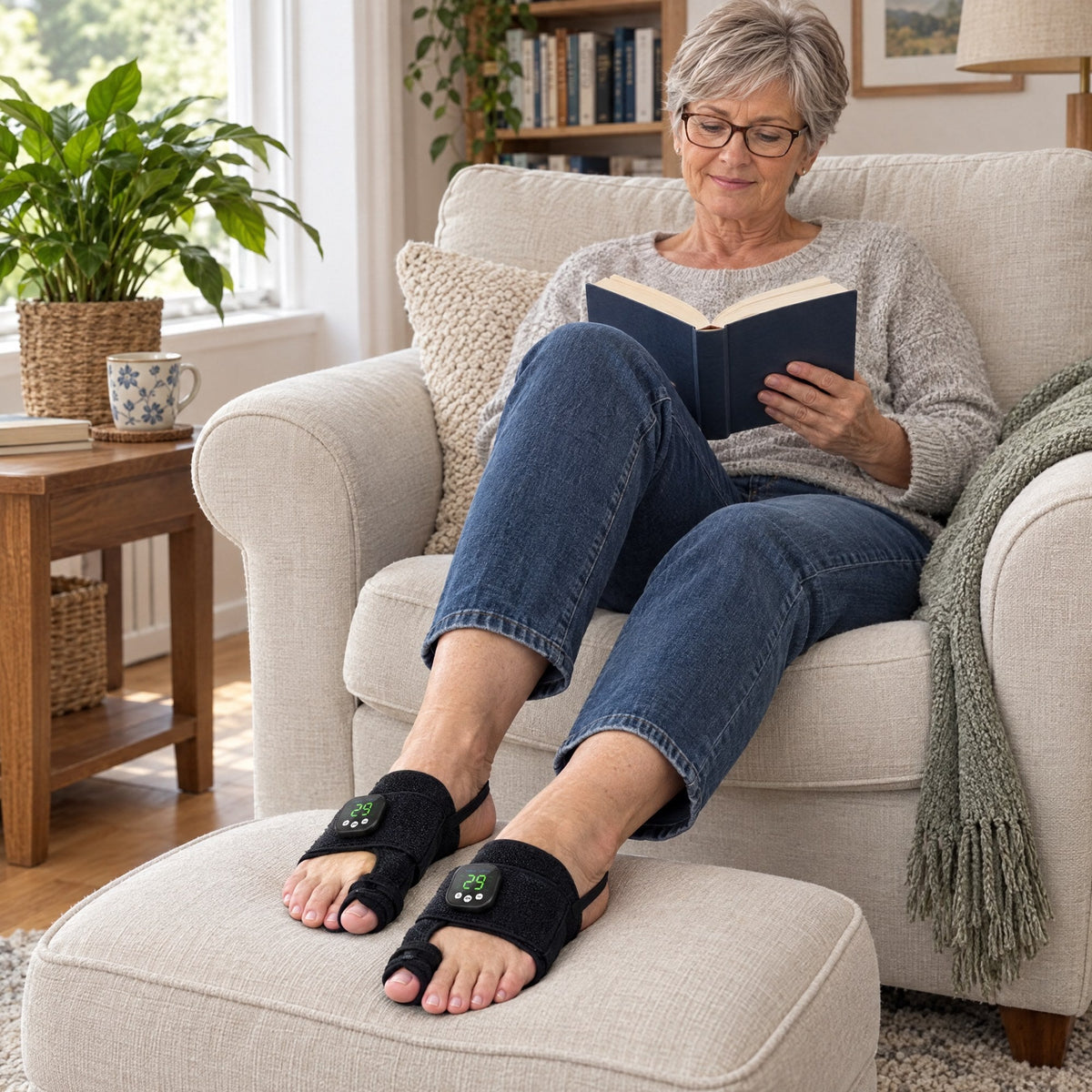 Stryde Bunion EMS, hallux valgus-korrigerare med muskelstimulering