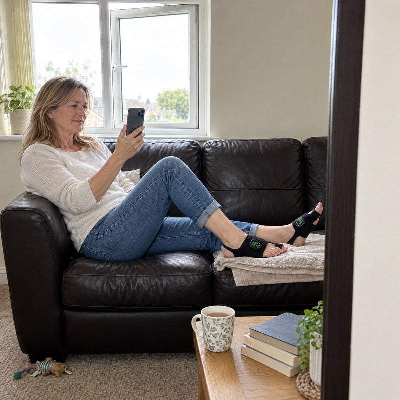 Stryde Bunion EMS, hallux valgus-korrigerare med muskelstimulering