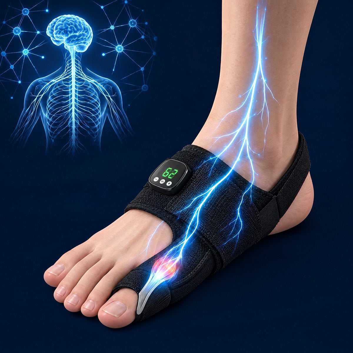 Stryde Bunion EMS, hallux valgus-korrigerare med muskelstimulering