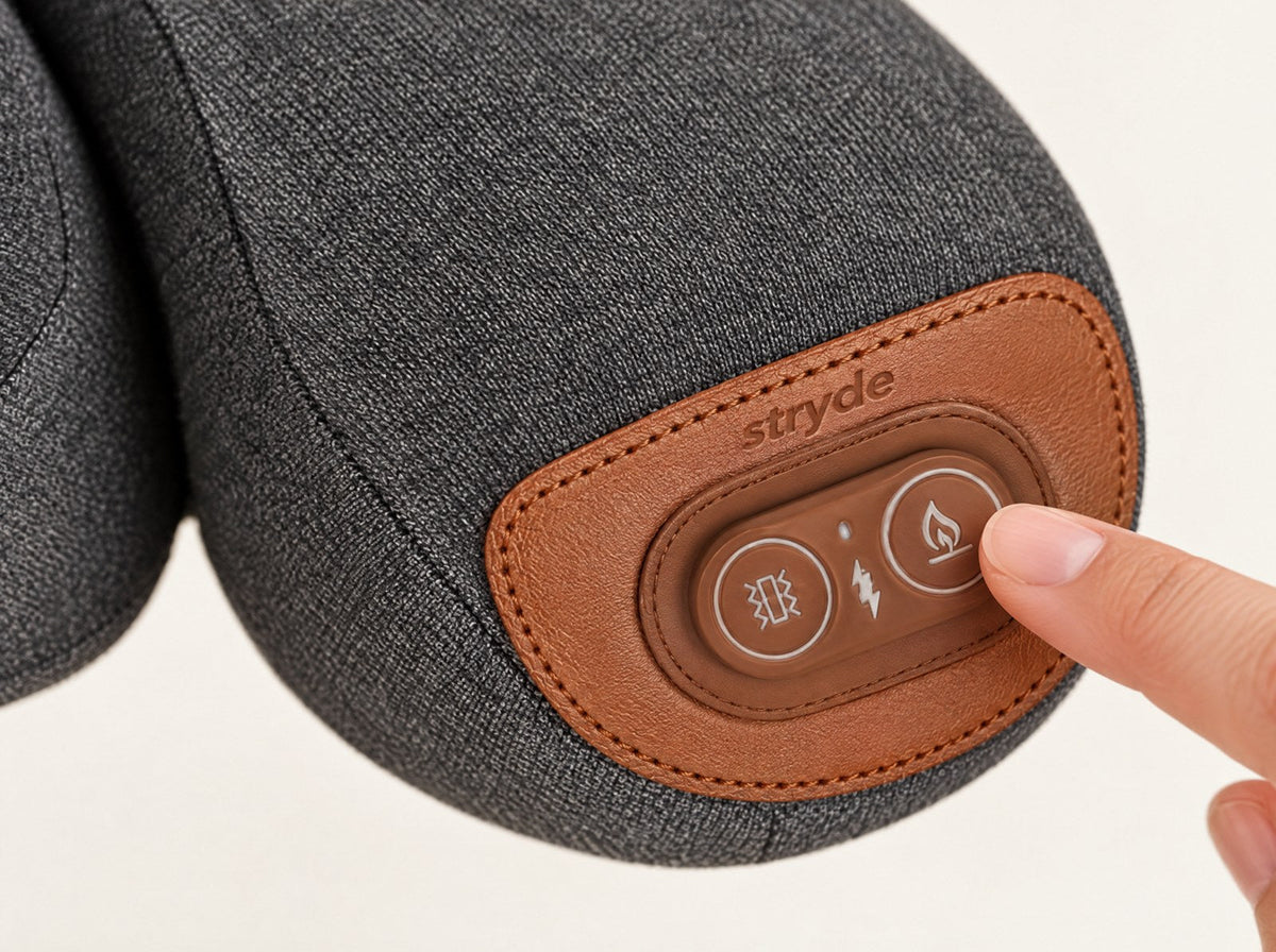 Stryde Neck Rest, 3 i 1 nackstöd med värme och massage