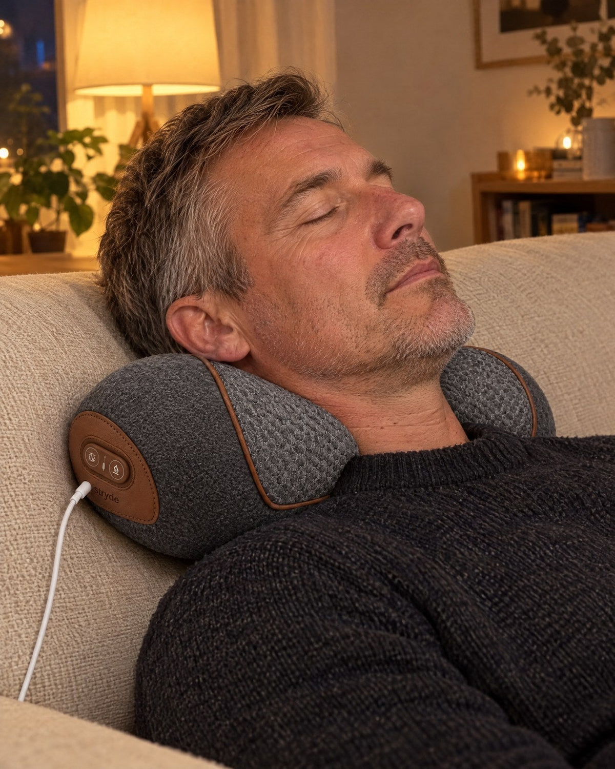 Stryde Neck Rest, 3 i 1 nackstöd med värme och massage